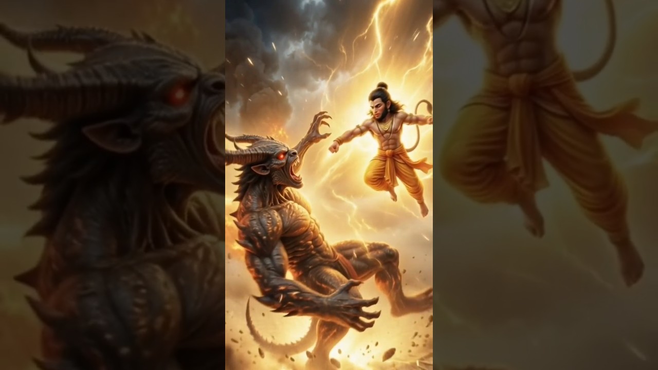 When Maa Kali Sent Bal Hanuman to Destroy Evil | Divine Power Story 🔥 