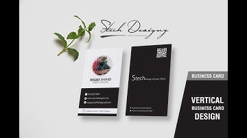 Vertical Business Card design tutorial CorelDraw - YouTube - STECH DESIGNZ