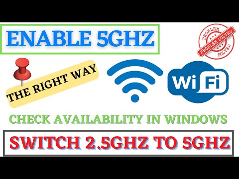 Switch from 2.4Ghz to 5Ghz Wifi | 5Ghz not showing up Windows 10