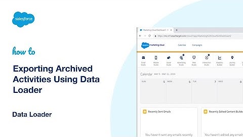 How to Export Archived Activities w/ Data Loader | Salesforce Platform