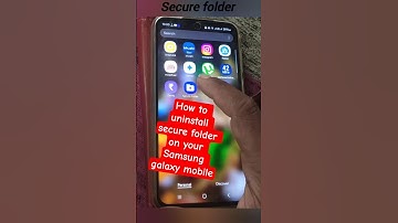 How to uninstall secure folder on your Samsung galaxy mobile #securefolder #yt #shorts