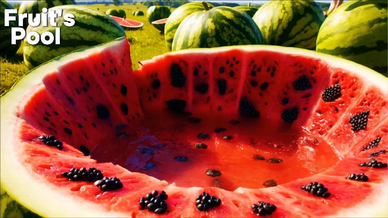 【ASMR】|  Fresh Fruit's Pool  | Which Pool Would You Swim in?