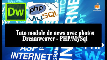 Tutos Tutoriel dreamweaver création  d