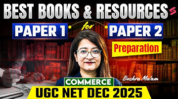 UGC NET Dec 2025 | UGC NET Paper 1 & Commerce Books | UGC NET Commerce Paper 2 Books By Bushra Mam