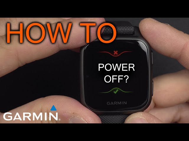 How to Power Off Garmin Venu