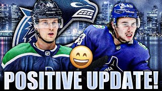 POSITIVE NEWS FOR ELIAS PETTERSSON & QUINN HUGHES: VANCOUVER CANUCKS OPTIMISTIC UPDATE (NHL 2021) screenshot 2