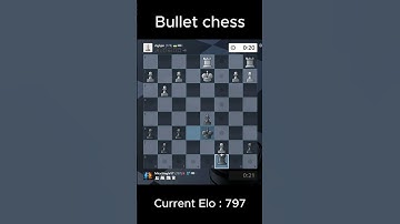 Day 9 of playing bullet in chess until i get to 1000 elo #bullet #bulletchess #chess #chessgame