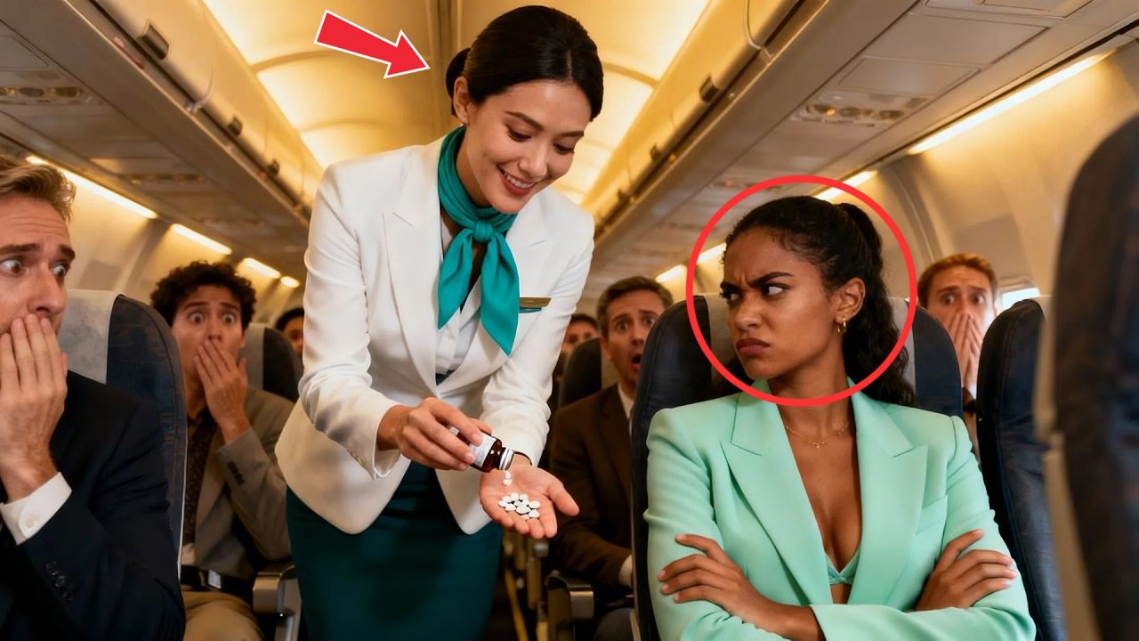 Flight Attendant Destroys Black Girl’s Pills — Seconds Later, Her Father Grounds the Plane...