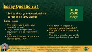 UAA Scholarship Application Process