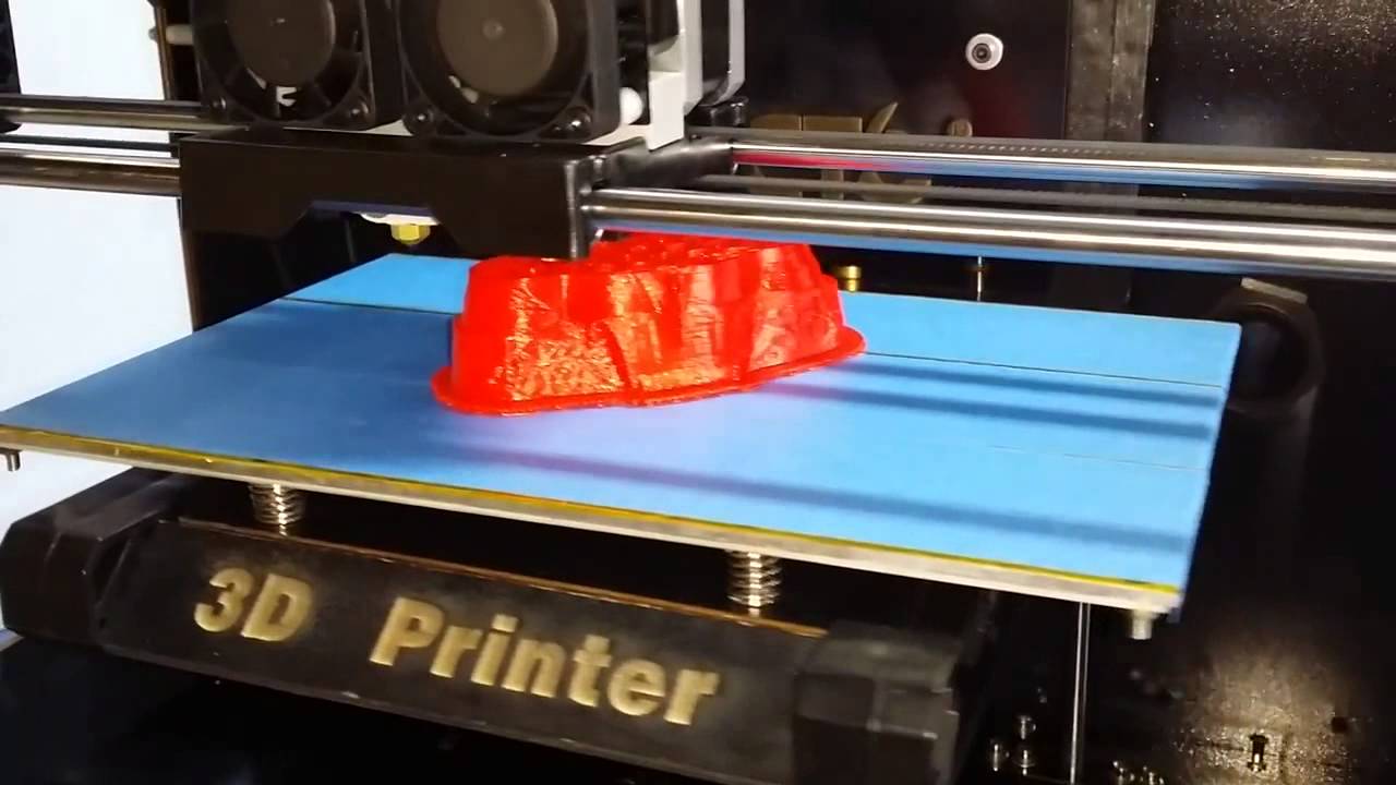 CTC 3D Printer first print after leveling bed