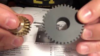 Grizzly G0704 Milling Machine Plastic Gears