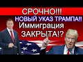 НОВЫЙ УКАЗ ТРАМПА! Иммиграция в США ЗАКРЫТА!? ГРИН КАРТ ОТМЕНЕНА!!!