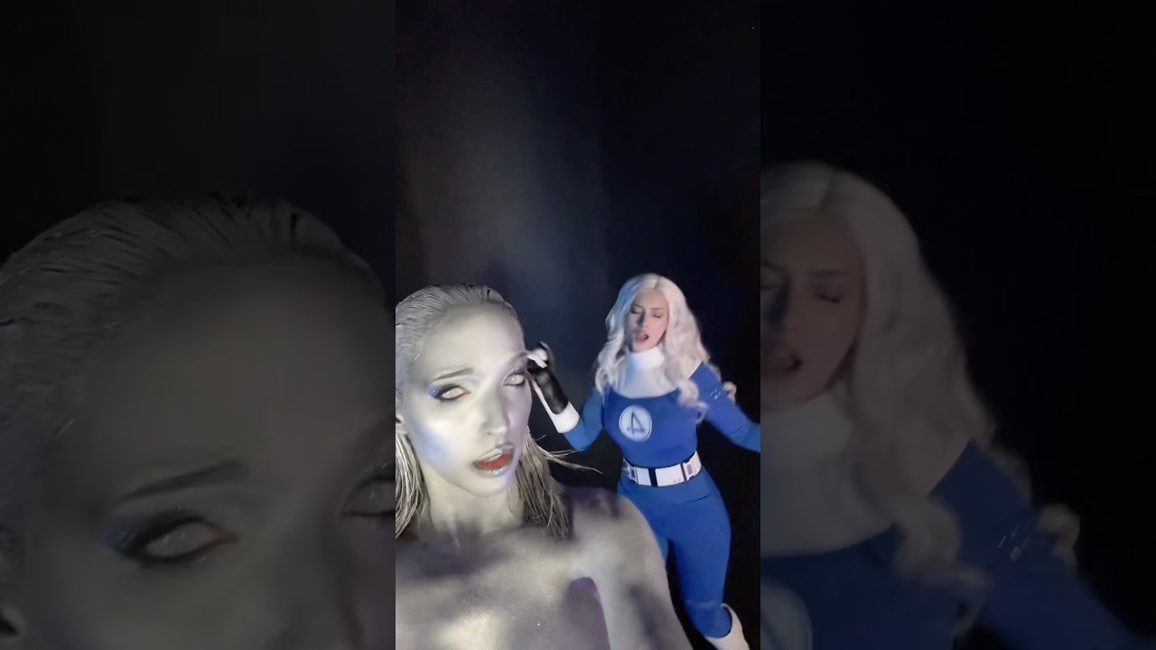 Silver Surfer and Invisible Woman do the “rock that body” trend @Candylion #fantasticfour #cosplay