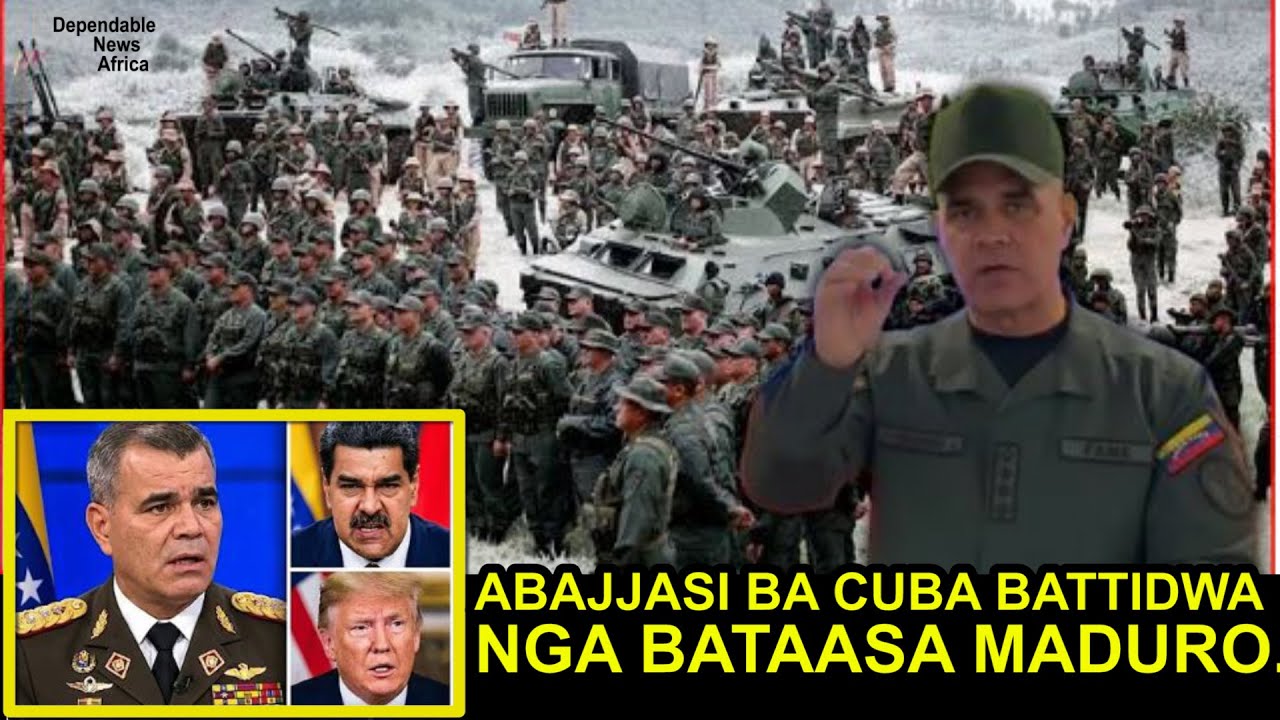 Defense minister akanze US nti Maduro yabawa dda ebiragiro singa awambibwa oba okuttibwa.