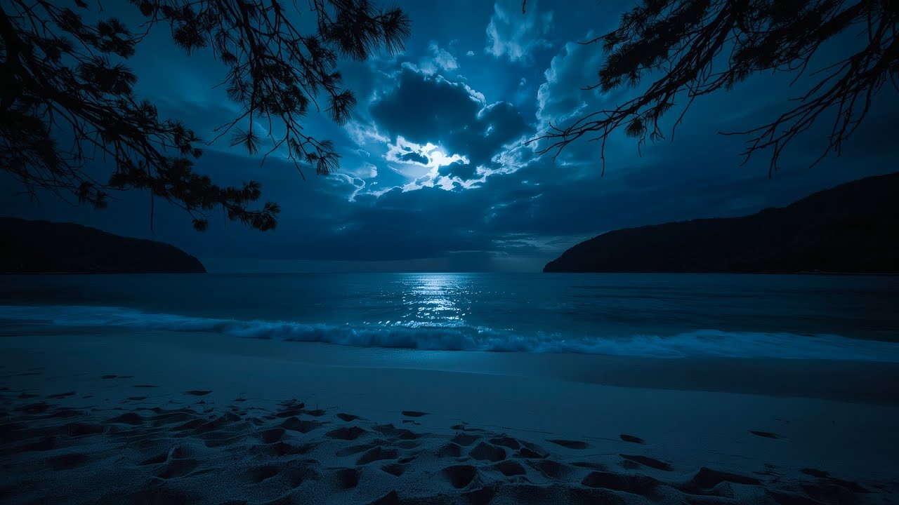 🔴 Ocean Waves for Deep Sleep | 10-Hour Dark Screen Ocean Ambience for Restful Night