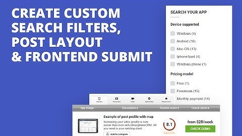 Create Custom  Search Filters,  Post Layout & Frontend Submit in Wordpress and Rehub