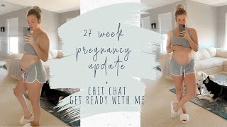 get ready with me + pregnancy update | 27 weeks | Raising Congers