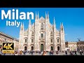 Milan, Italy Walking Tour (4k Ultra HD 60fps)