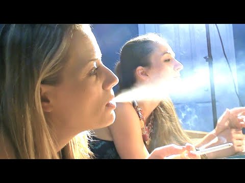 ''SHANNON & LAURA'' Smoking Together (Good light - No sound)