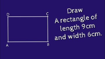 How to draw a rectangle of length 9cm and width 6cm.@SHSIRCLASSES .