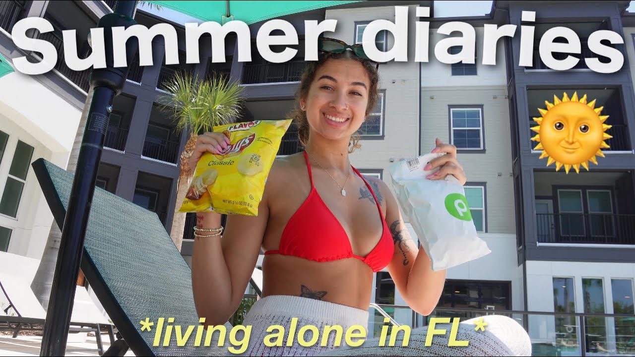 A Productive Yet Chill Summer Day in My Life 🌴 (Living Alone in FL @ 21) | Alyssa Howard 🌺