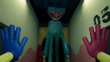 Huggy Wuggy Chase and Death Scene | Poppy Playtime Chapter 1