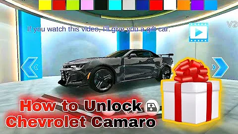 How To Unlock Chevrolet Camaro Car In 3d Driving Class || Very easily @CarGameMaker - DayDayNews