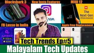 Tech Trends Malayalam5-Instagram feature,Samsung M30s,Apple Replacement,Xiaomi Blackshark3,FB Lasso