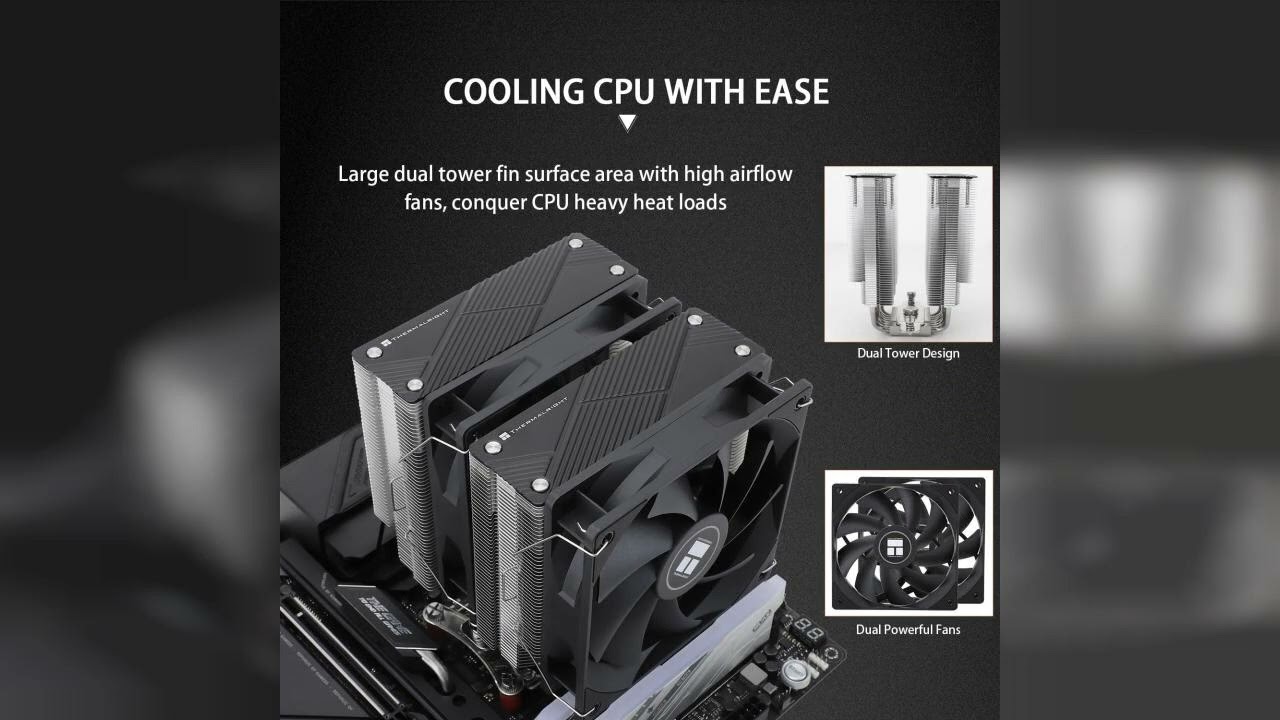 Review: Thermalright Phantom Spirit 120 CPU Air Cooler, 7 Heat Pipes CPU Cooler,Dual 120mm TL-...