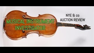 NYE & CO Auctioneers - Carved Head Violins - Auction Review - 22nd April 2021 (USA)