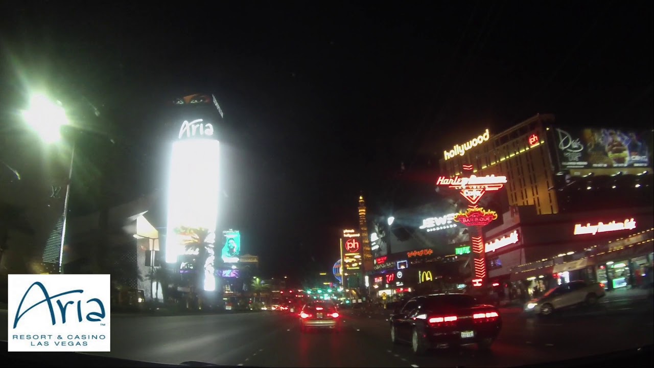Night drive north on the Las Vegas strip YouTube