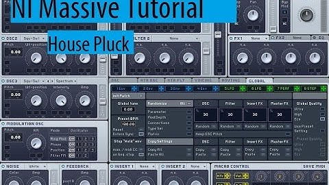 NI Massive Tutorial: House Pluck