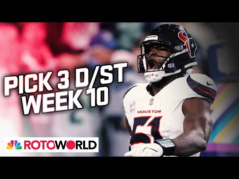 Texans, Bills, Buccaneers top Defense (D/ST) Start 'Em/Sit 'Em for Week 10 | Rotoworld | NFL on NBC