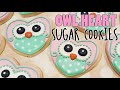 Adorable Valentine's Day Heart Shaped Owl Sugar Cookies on Kookievision