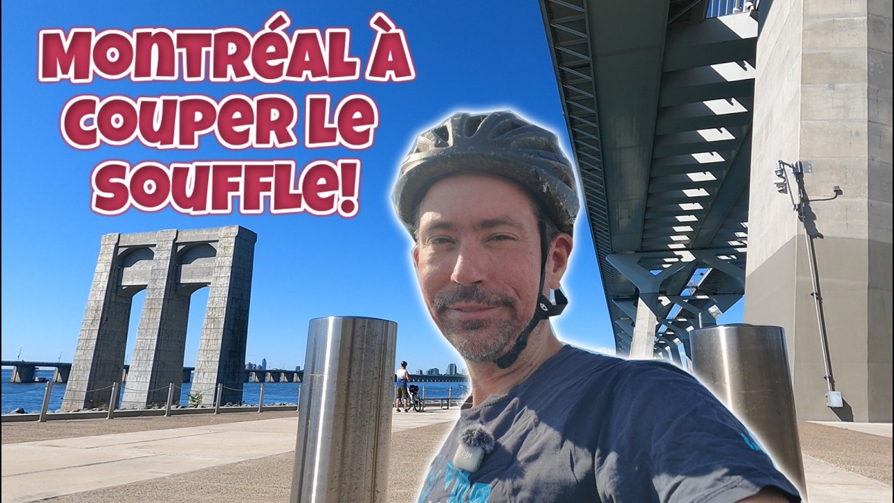 La randonnée de vélo la plus spectaculaire de Montréal? #uci #pontchamplain #4k