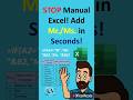 How to Add Mr./Ms. in Seconds in Excel Based on Male/Female Selection!  #officeANcode
