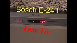 bosch e24 check water