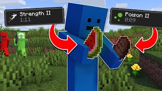 Minecraft Manhunt, But Food Gives You Random Potion Effects...