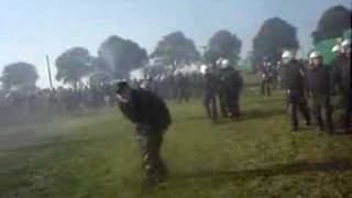 water cannons at g8 riot 2007