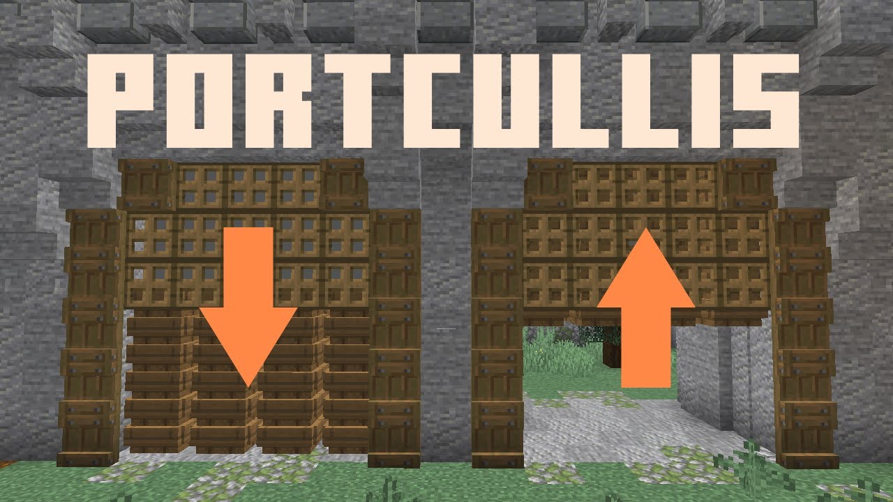 Smoothest Castle Gate in Minecraft Using Boats