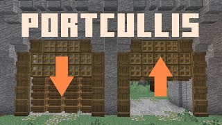 Smoothest Castle Gate in Minecraft