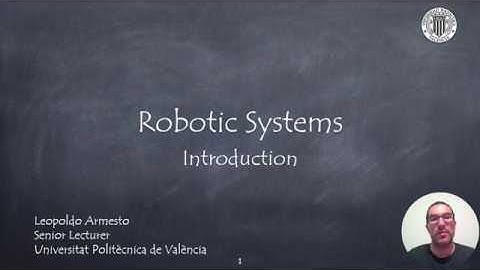 Introduction to Robotics Course | Robotic Systems (OLD)