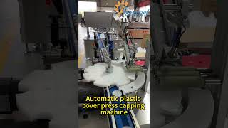 Automatic plastic cover press capping machine,snap on capper