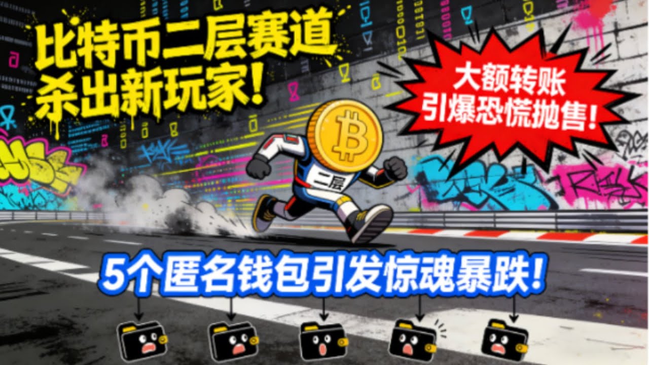 LIGHT 代币5 个匿名钱包引发惊魂暴跌！比特币二层赛道杀出新玩家！大额转账引爆恐慌抛售！