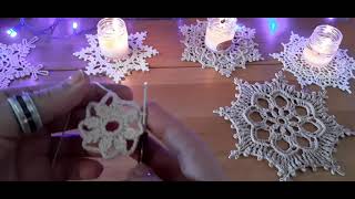 :   .@-1.  Crochet snowflake.