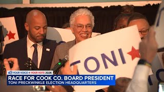 Illinois primary election: Cook County Board President Toni Preckwinkle projected to win 5th term