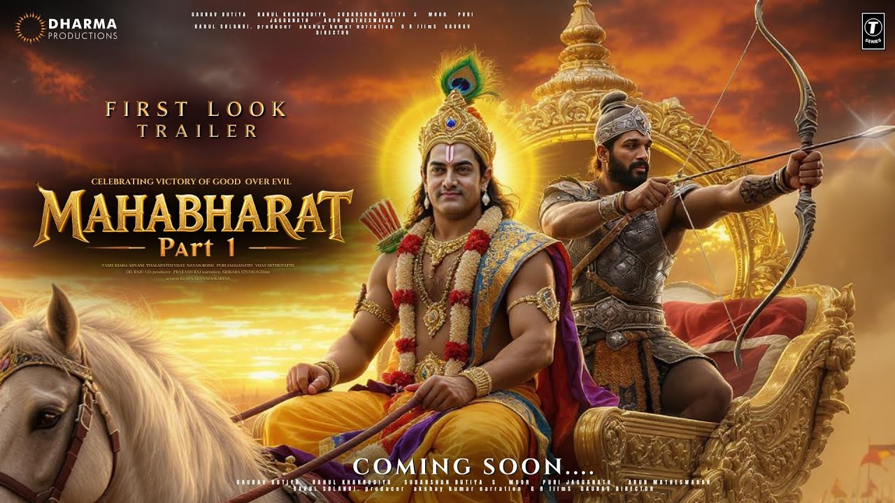 MAHABHARAT: Part 1 - First Look Trailer | Aamir Khan | Allu Arjun as Arjun | S S Rajamouli | In 2027