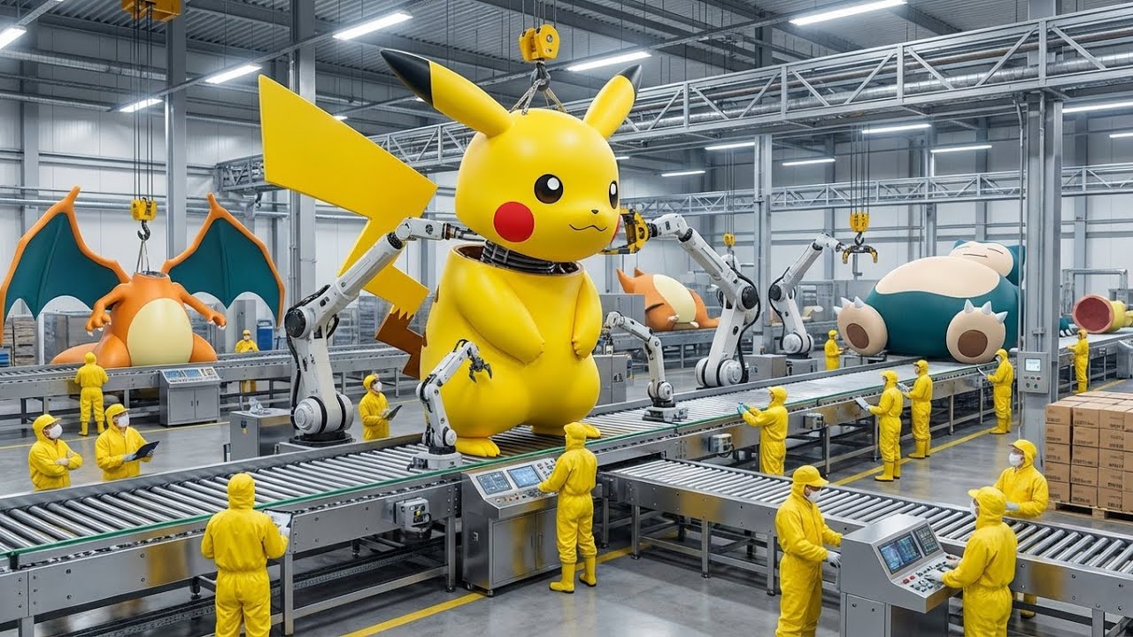 Unbelievable Pokemon Factory Process: Engineers Build Impossible Toys in a Way You’ve Never Seen 🚀