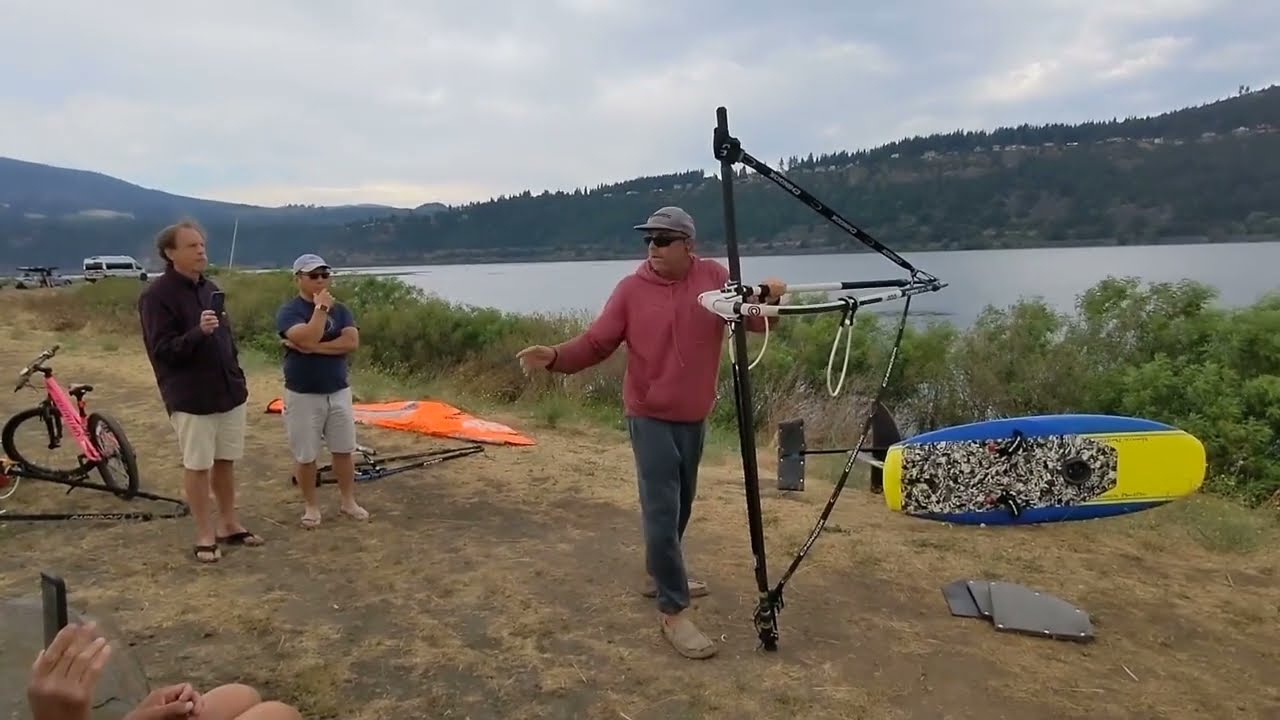 Andy Brandt lecture on windfoil first flights