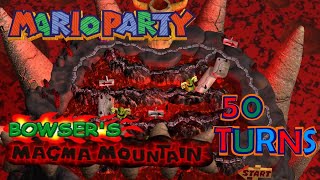 Mario Party Bowsers Magma Mountain 50 Turns